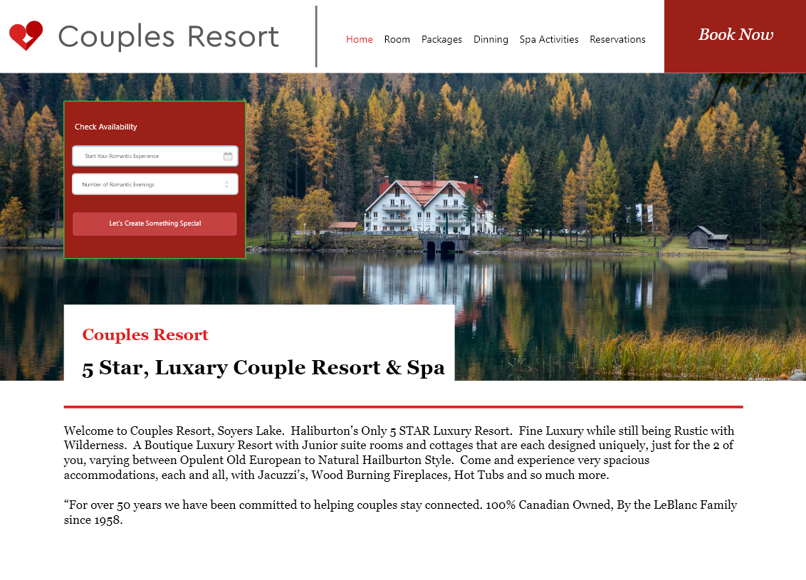 Couple Resort project